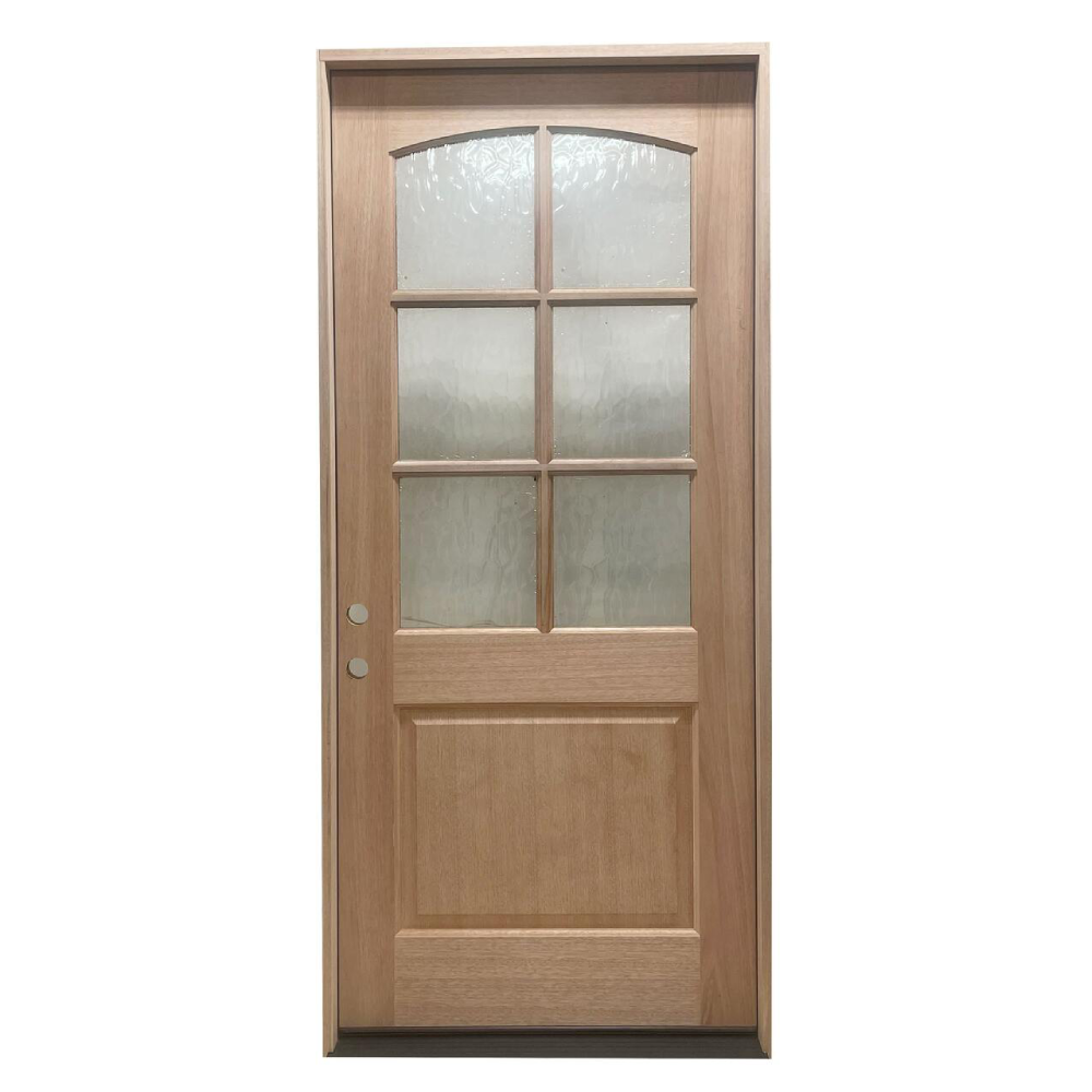 3/6x8/0 Exterior Mahogany Door | 6 Lite